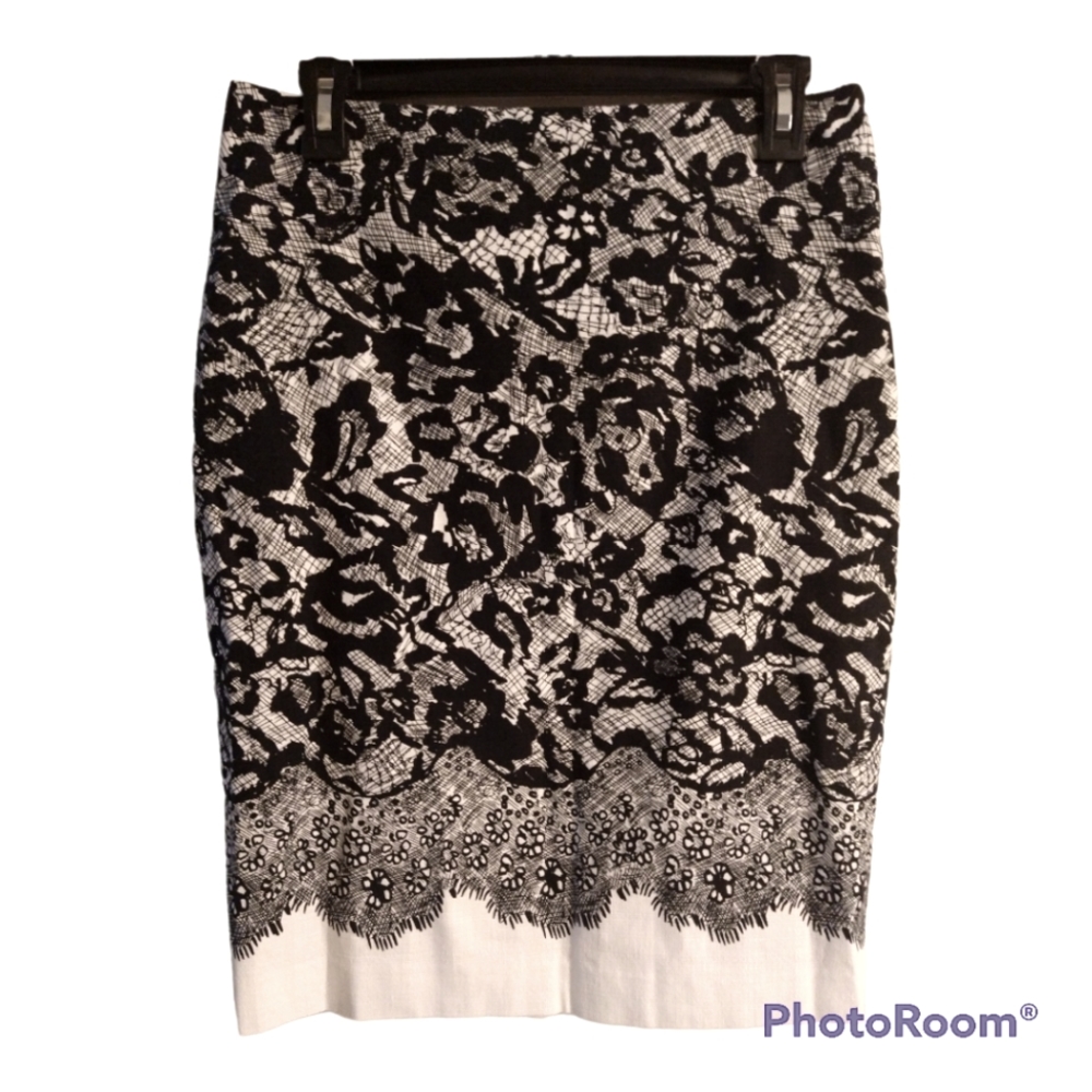 Black and White pencil skirt